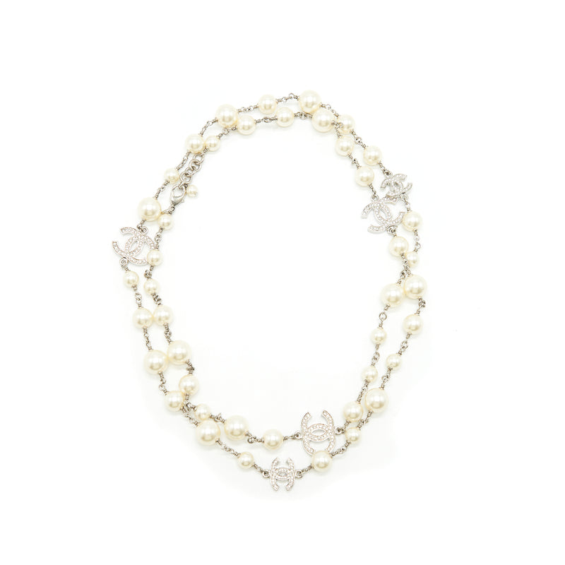 CHANEL CC PEARL LONG NECKLACE SHW