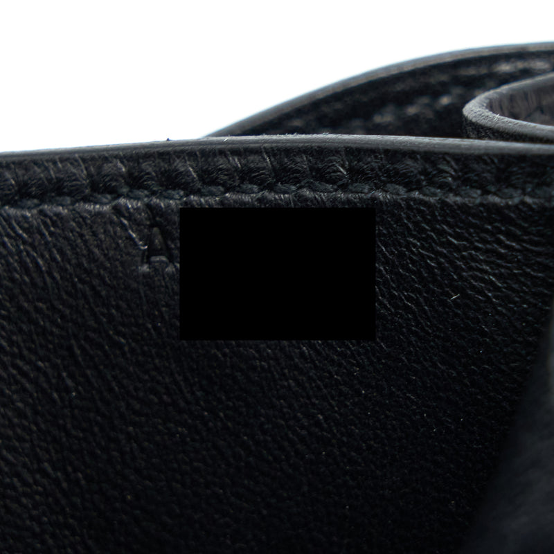Hermes Mini Constance Sombre Black SHW Stamp A