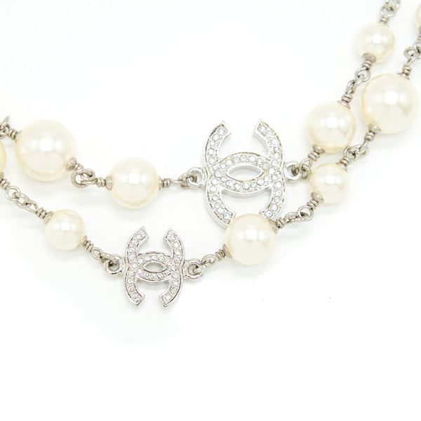 CHANEL CC PEARL LONG NECKLACE SHW