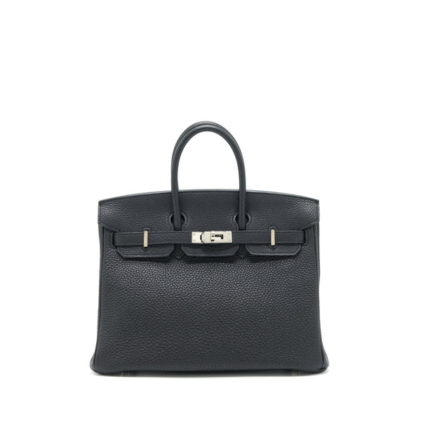 Hermes Birkin 25 Togo Black SHW Stamp D
