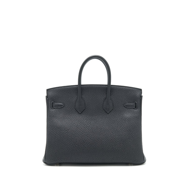 Hermes Birkin 25 Togo Black SHW Stamp D
