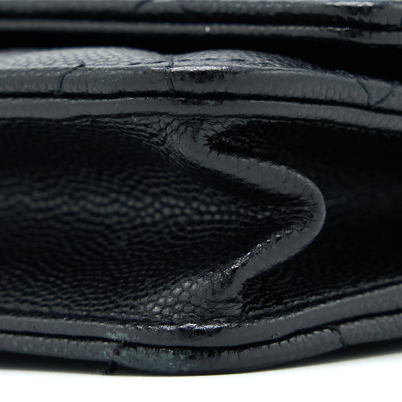 Chanel Quilted Wallet On Chain Caviar So Black