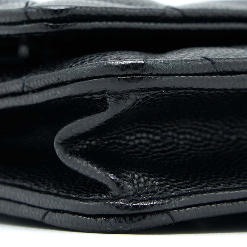 Chanel Quilted Wallet On Chain Caviar So Black