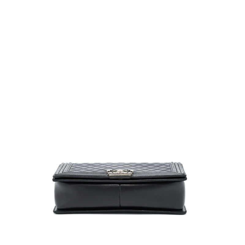 Chanel Medium Boy Bag Lambskin Black Ruthenium SHW