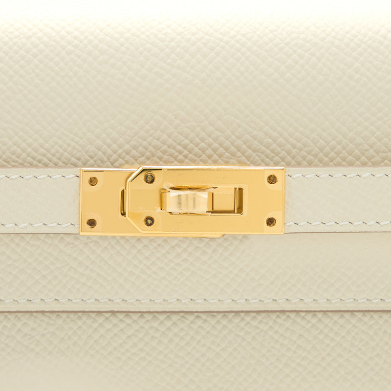 Hermes Kelly To Go Epsom Craie GHW Stamp Z