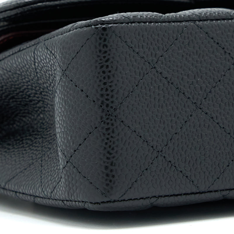 Chanel Small Classic Double Flap Bag Caviar Black GHW (Microchip)