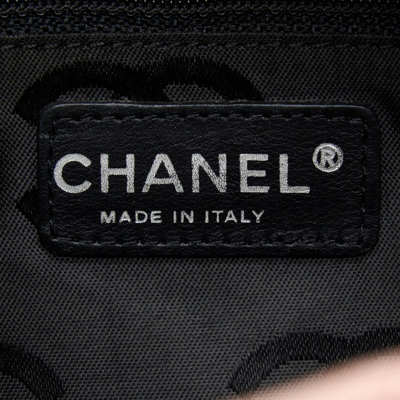 Chanel Vintage Camnon Tote Pink/Black SHW