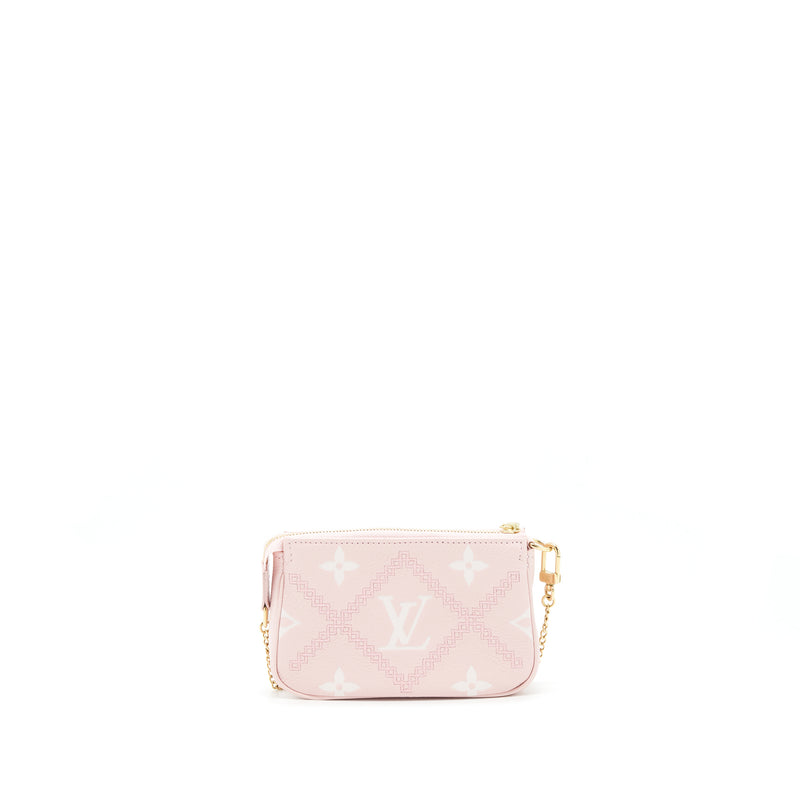 Louis Vuitton Pink Monogram Empreinte Leather Mini Pochette