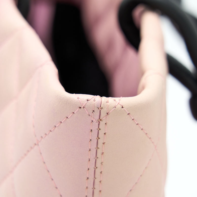 Chanel Vintage Camnon Tote Pink/Black SHW