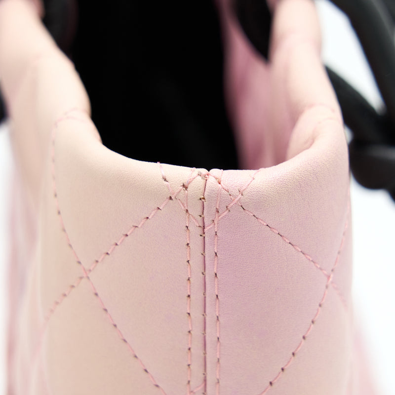 Chanel Vintage Camnon Tote Pink/Black SHW