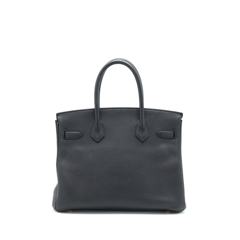 Hermes Birkin 30 Togo Black GHW Stamp X