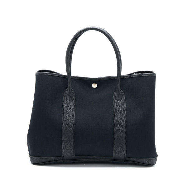 Hermes Garden Party 36 Negonda/Canvas Black SHW Stamp D