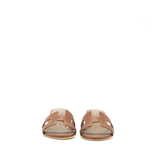 Hermes Size 35 Oasis Sandals Calfskin Gold