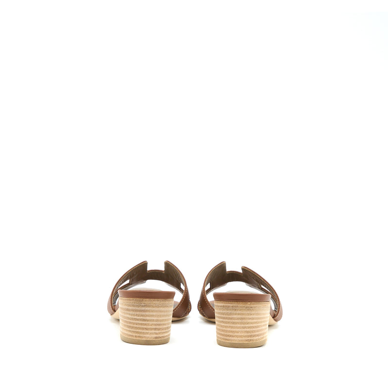Hermes Size 35 Oasis Sandals Calfskin Gold