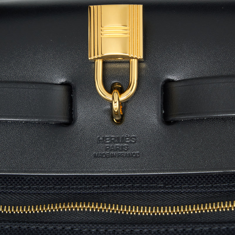 Hermes Herbag 31 Retour Bag Black GHW Stamp Y