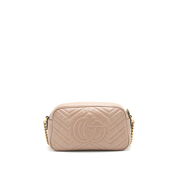 Gucci GG Marmont Small Matelasse Shoulder Bag in Beige