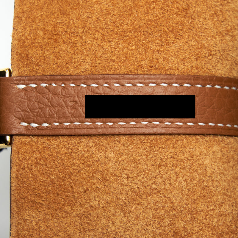 Hermes Picotin 18 Lock Bag Clemence Gold GHW Stamp Z