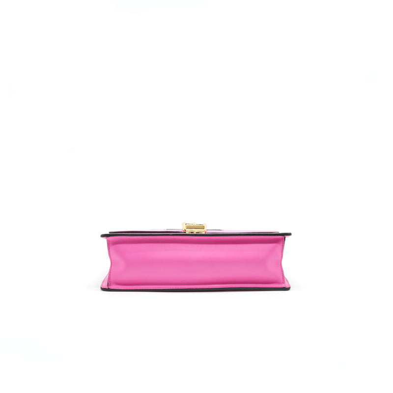 GUCCI SMALL SYLVIE LEATHER BAG PINK