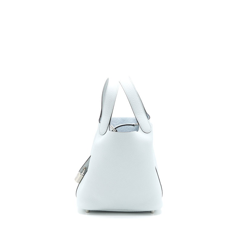 Hermes Picotin 18 Clemence Blue Pale SHW Stamp U
