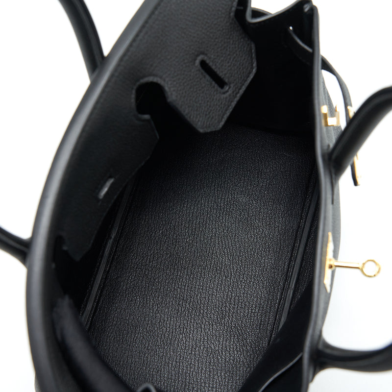 Hermes Birkin 30 Togo Black GHW Stamp A