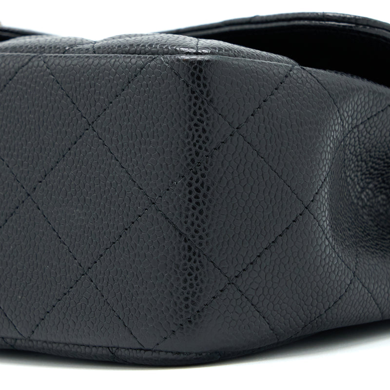 Chanel Jumbo Single Flap Bag Caviar Black SHW