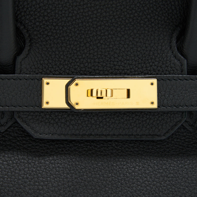 Hermes Birkin 30 Togo Black GHW Stamp A
