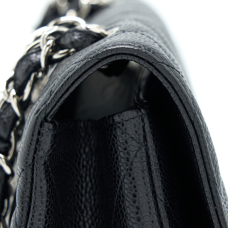 Chanel Jumbo Single Flap Bag Caviar Black SHW
