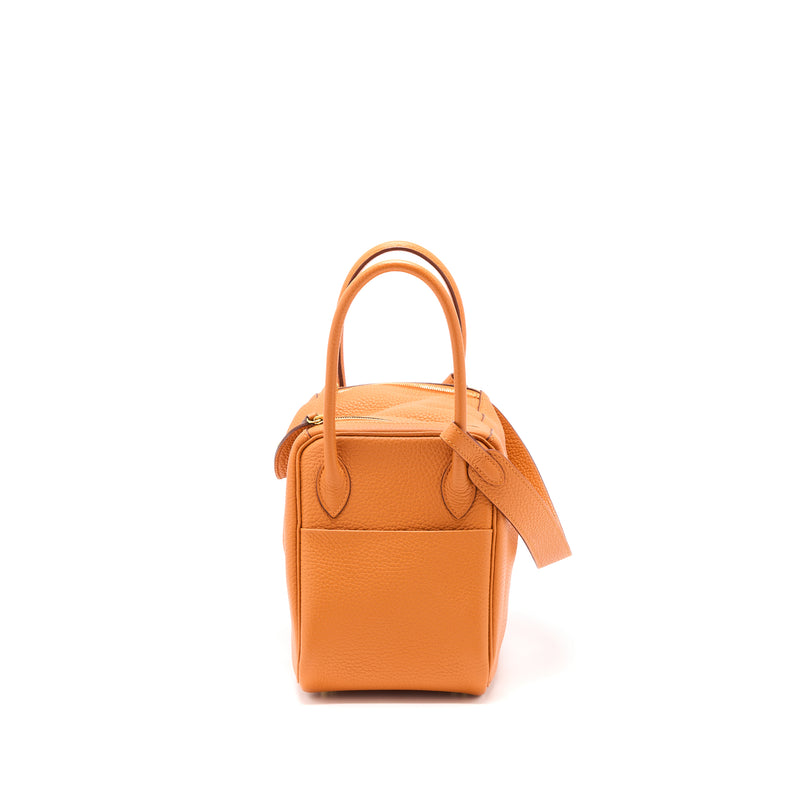 Hermes Lindy 26 Clemence Orange GHW Stamp T