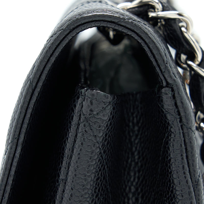 Chanel Jumbo Single Flap Bag Caviar Black SHW
