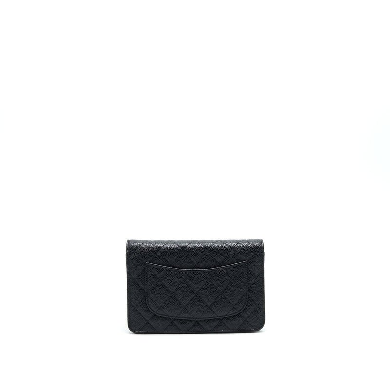 Chanel Caviar Wallet On Chain Black GHW