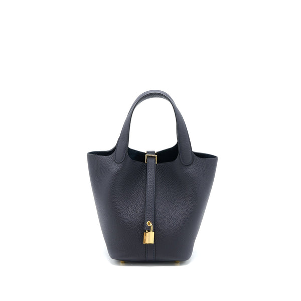 Hermes Picotin 18 Lock Bag Clemence Caban GHW Stamp U