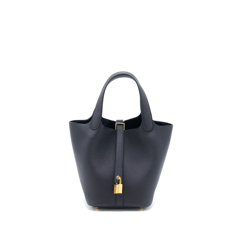 Hermes Picotin 18 Lock Bag Clemence Caban GHW Stamp U