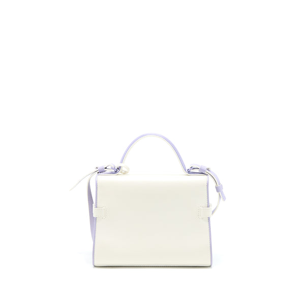Delvaux Tempete Tote Bag Calfskin White/Multicolour SHW