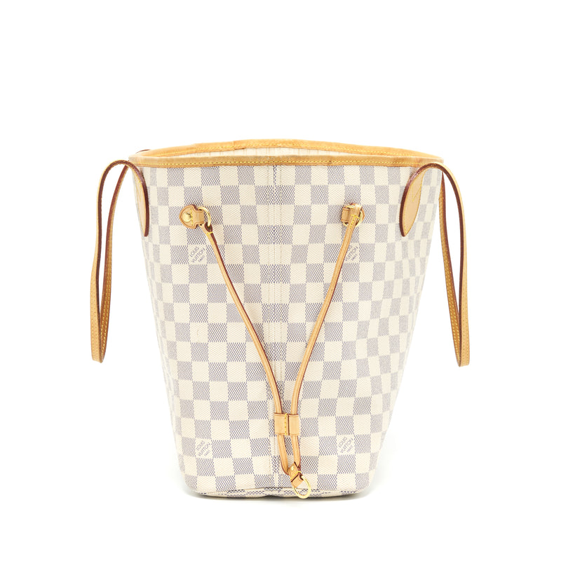 Louis Vuitton lv neverfull MM Damier azur oxidized leather version