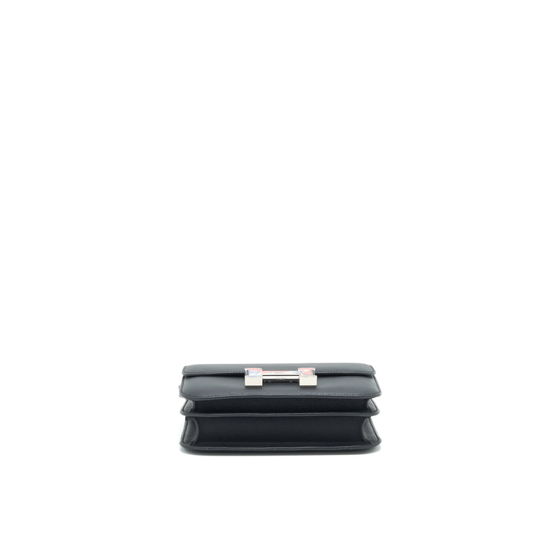 Hermes Mini Constance Black with Multicolor Buckle SHW Swift Leather stamp Z