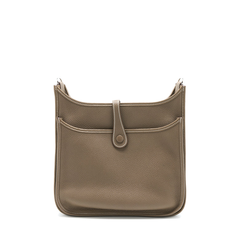 Hermes Evelyn 29 Clemence Etoupe SHW Stamp Y