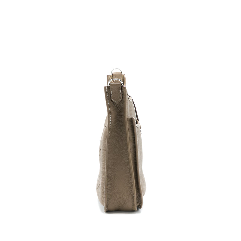 Hermes Evelyn 29 Clemence Etoupe SHW Stamp Y