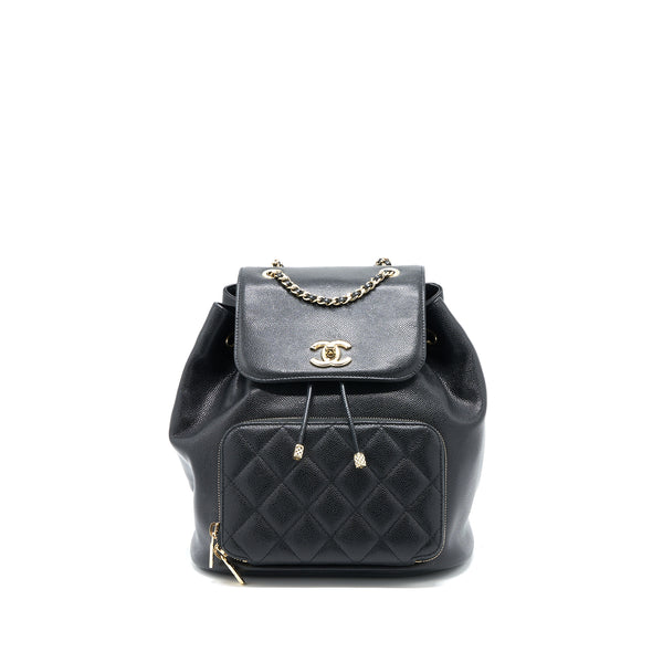 Chanel 22b Affinity Backpack Caviar Black LGHW (Microchip)