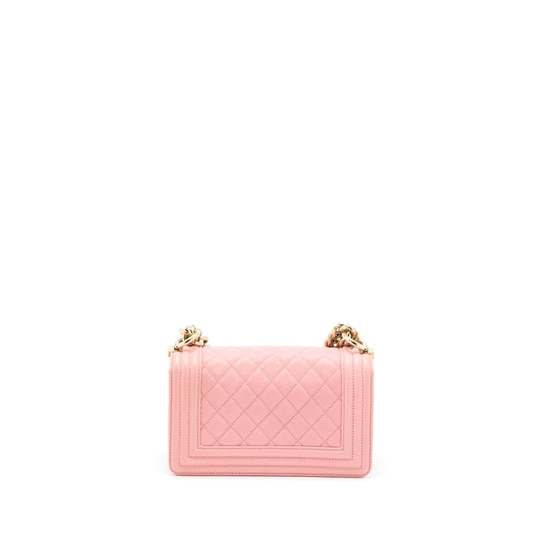 Chanel Small Boy Bag Caviar Pink LGHW