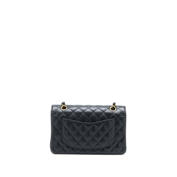 Chanel Small Classic Flap Bag Caviar Black GHW (Microchip)