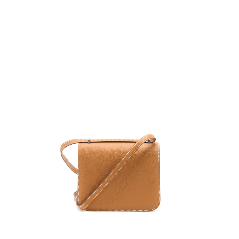 Hermes Constance Mini Epsom Gold SHW Stamp U (New Version)