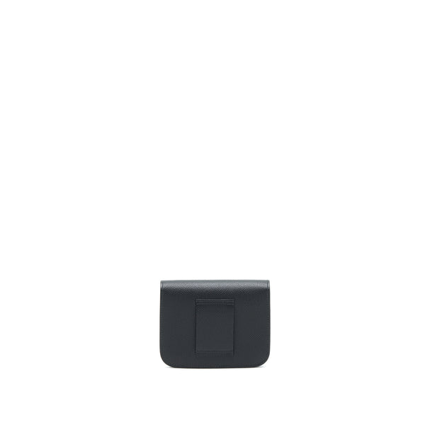 Hermes Constance Slim Epsom Black RGHW Stamp Z