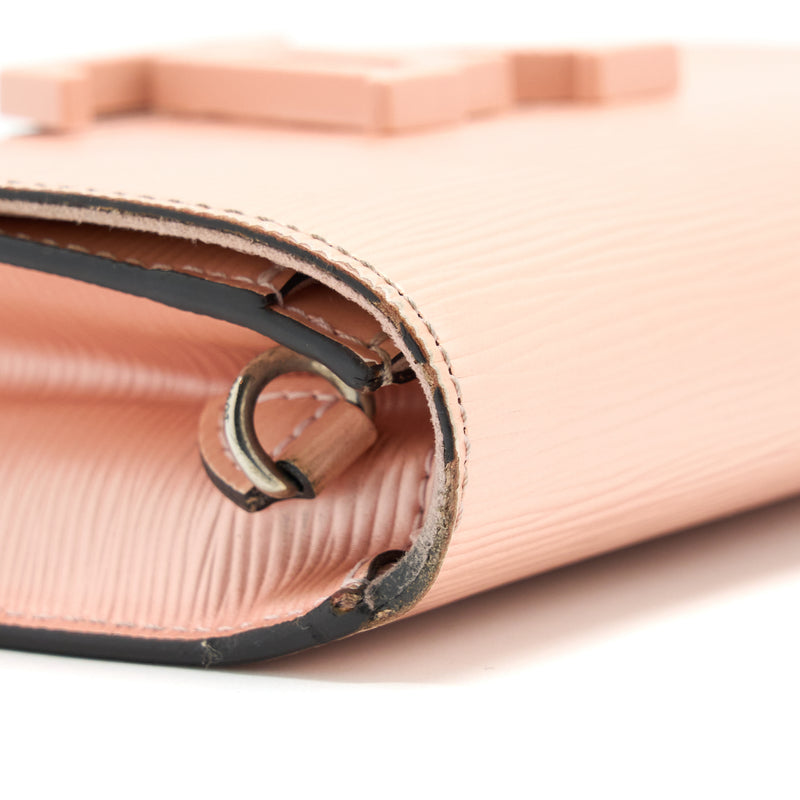 Louis Vuitton Louise Clutch PM Epi Light Pink SHW