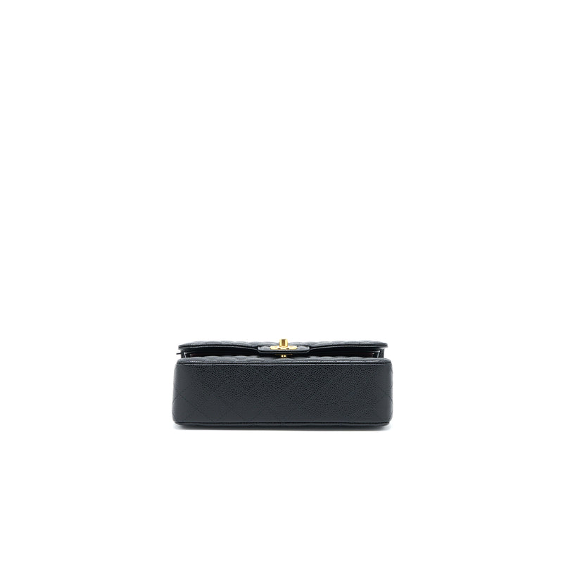 Chanel Small Classic Double Flap Bag Caviar Black GHW (Microchip)