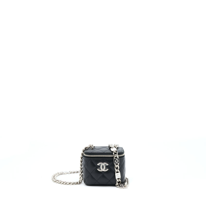 Chanel Mini Vanity With Giant Chain Caviar Black SHW