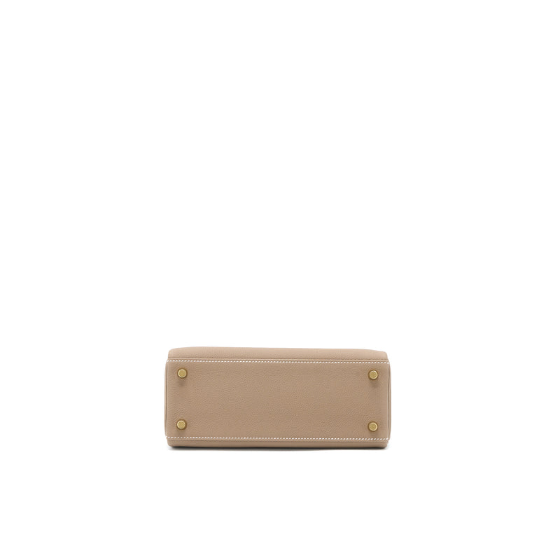 Hermes Kelly 25 Togo Etoupe GHW Stamp U
