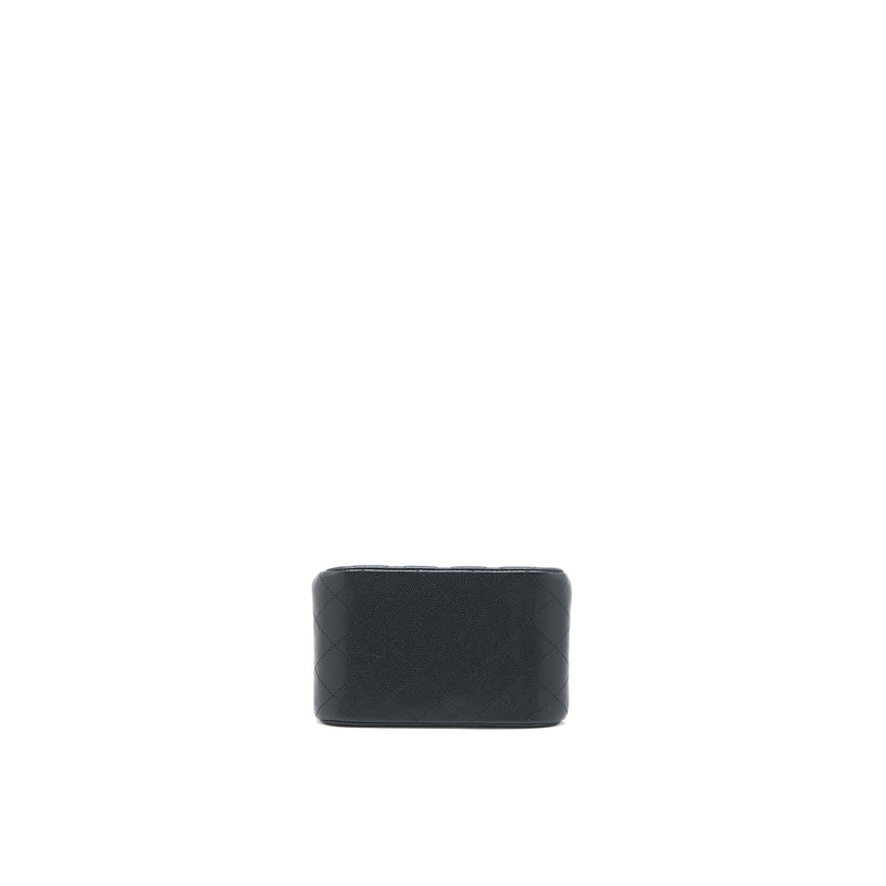 Chanel Mini Bucket Tote Bag Caviar Black LGHW (Microchip)