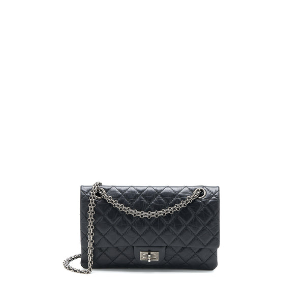 Chanel Small 2.55 225 Reissue Flap Bag Aged Calfskin Black Ruthenium SHW