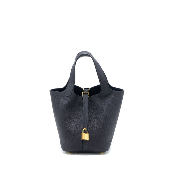 Hermes Picotin 18 Lock Bag Clemence Caban GHW Stamp U