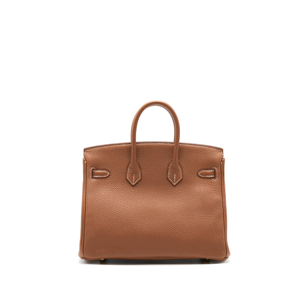 Hermes birkin 25 Gold with GHW togo Stamp Y